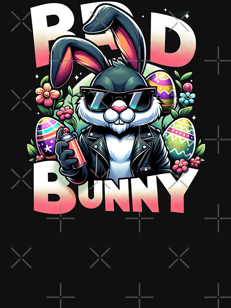 Bad Bunny Custom T Shirt, Cute And Funny Bunny Easter Bunny Bad Bunny Custom T Shirt, Cute And Funny Bunny Easter Bunny