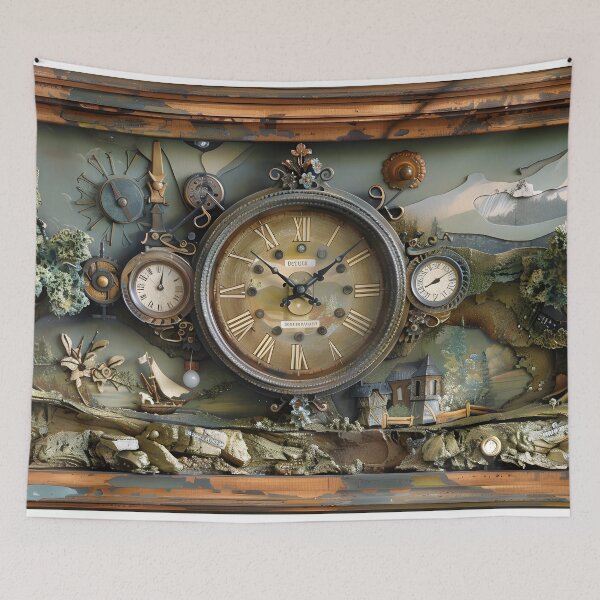 Item preview, natural clock designed and sold by WitoonShop.