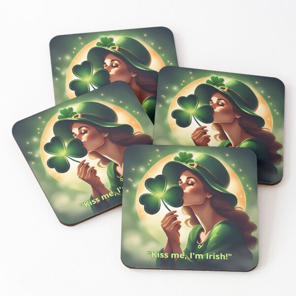 Item preview, Saint Patrick shamrocks kiss me I'm Irish designed and sold by Astralia.