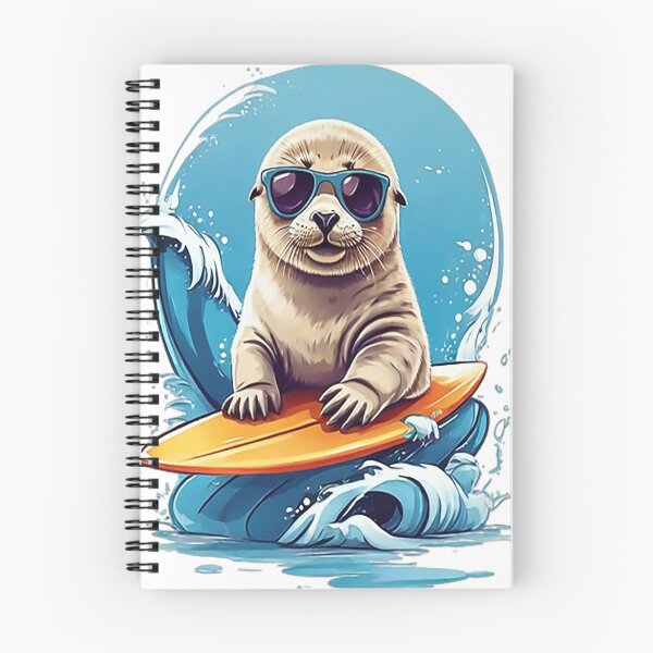 Item preview, Surfing Baby Seal designed and sold by likbatonboot.