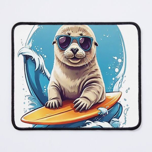 Item preview, Surfing Baby Seal designed and sold by likbatonboot.