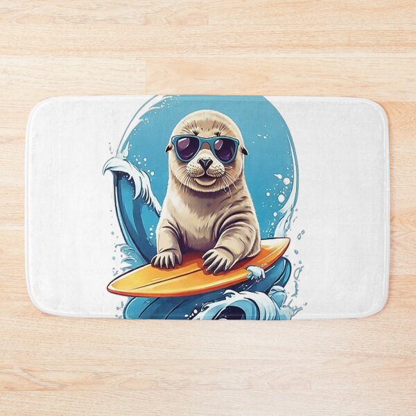 Item preview, Surfing Baby Seal designed and sold by likbatonboot.