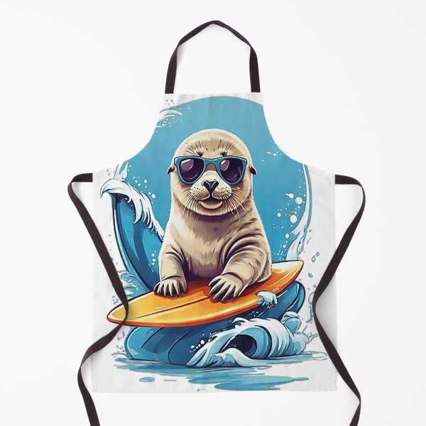 Item preview, Surfing Baby Seal designed and sold by likbatonboot.