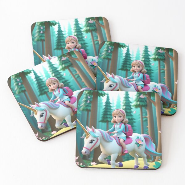Item preview, Shanae Riding a Unicorn  designed and sold by ArtsyTeegee.