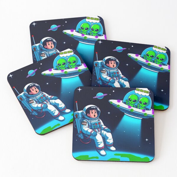 Item preview, Astronaut Surprised by Visiting Aliens designed and sold by SteadyRolla.
