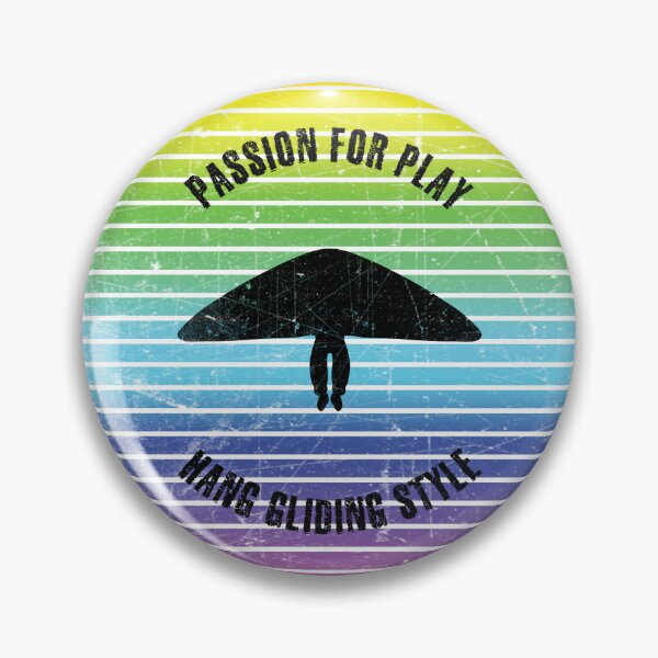 Item preview, Black silhouette of an athlete flying a hang glider against the background of rainbow stripes designed and sold by HarridanCreates.