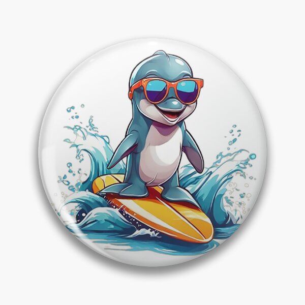 Item preview, Surfing Dolphin designed and sold by likbatonboot.
