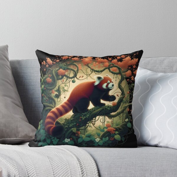 Item preview, Red panda on a branch  designed and sold by Zatch-Bell.