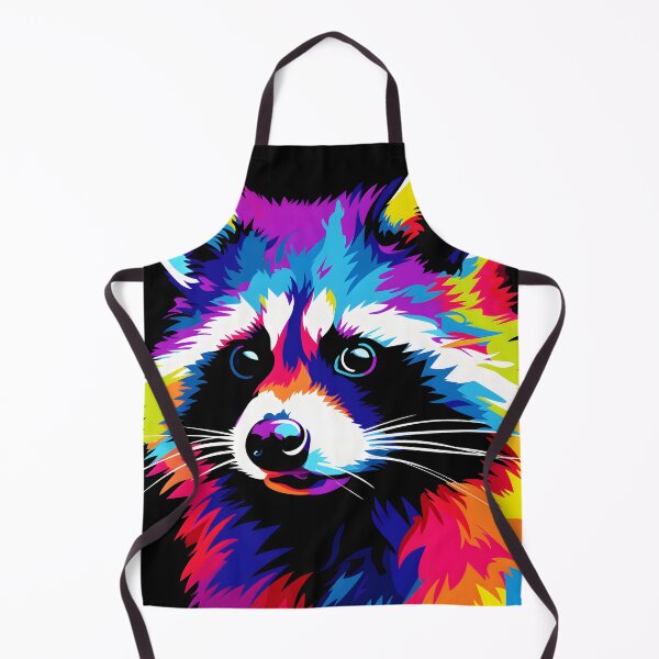 Item preview, Copy of raccoon portraits art. animal colorful. Animal throw pillow. designed and sold by formform.