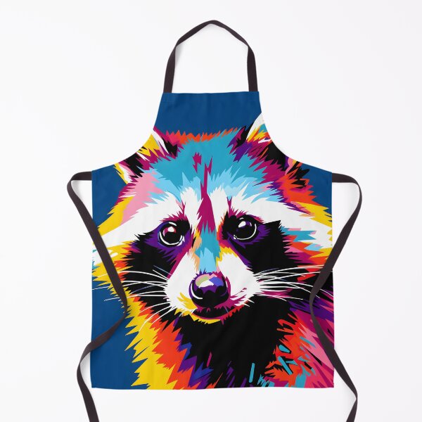 Item preview, Raccoon portraits art. animal colorful. Animal throw pillow. designed and sold by formform.