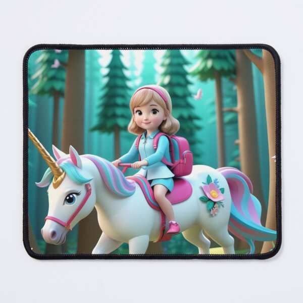 Item preview, Shanae Riding a Unicorn  designed and sold by ArtsyTeegee.