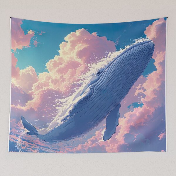Item preview, flying whale  designed and sold by ururuty.