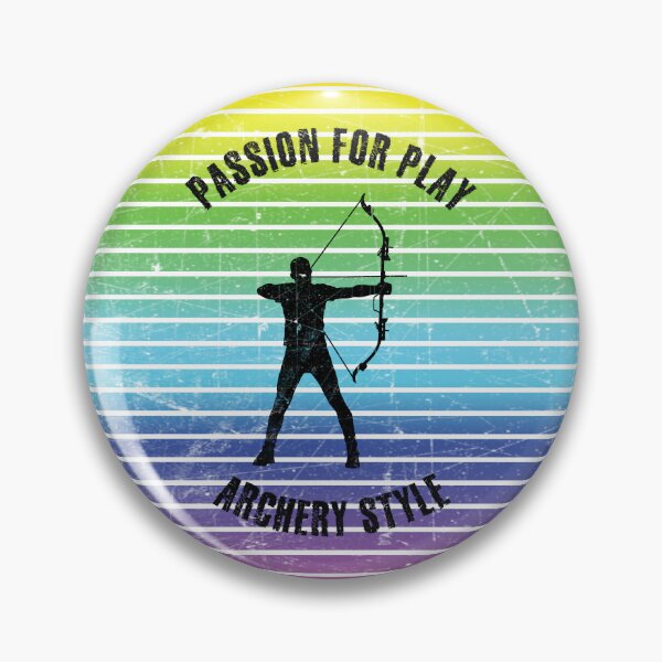Item preview, Black silhouette of an archer against the background of rainbow stripes designed and sold by HarridanCreates.
