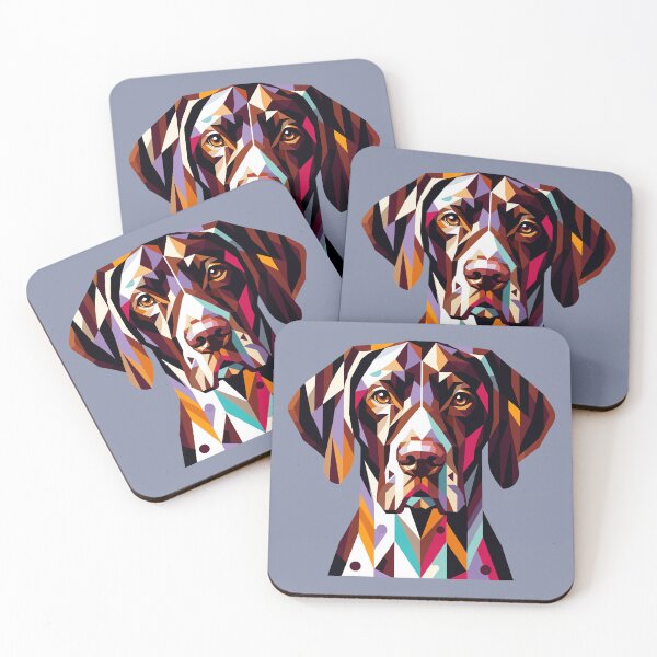 Item preview, Geometric German Pointer: Dynamic Canine Art designed and sold by Amanda-S-Olsen.