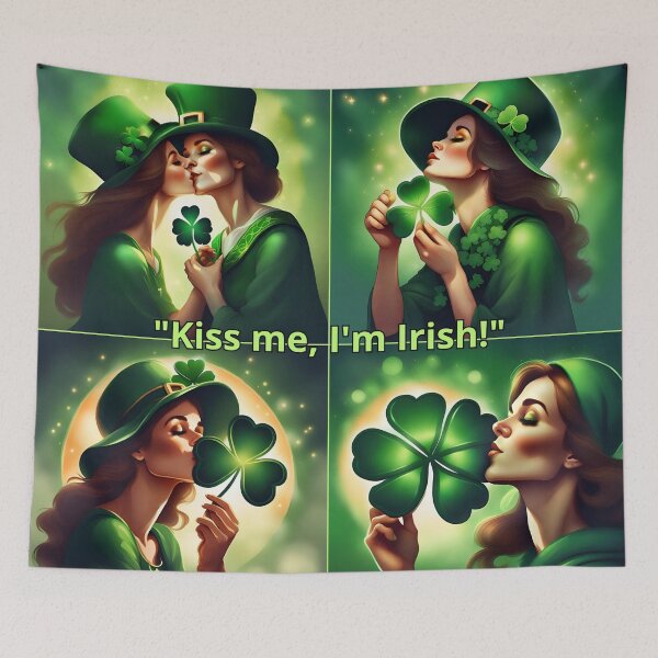 Item preview, Saint Patrick motives kiss me I'm Irish designed and sold by Astralia.