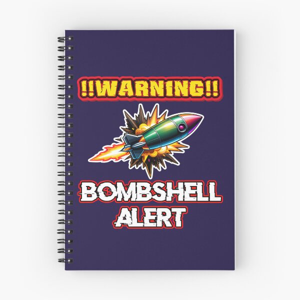 Item preview, Warning Bombshell Alert Logo designed and sold by TheArtOfPat.