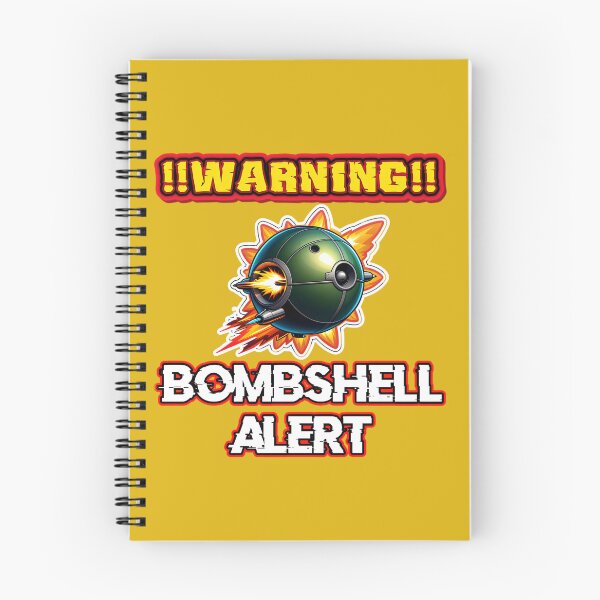 Item preview, Warning Bombshell Alert Logo designed and sold by TheArtOfPat.