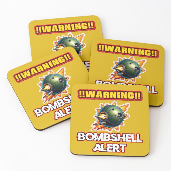 Item preview, Warning Bombshell Alert Logo designed and sold by TheArtOfPat.