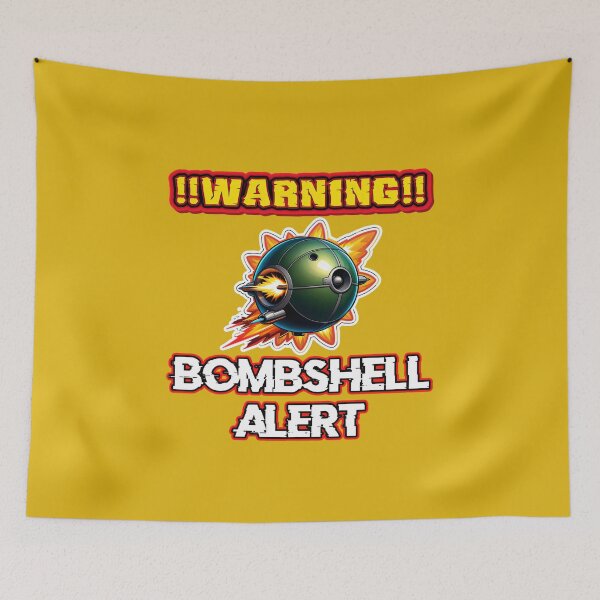 Item preview, Warning Bombshell Alert Logo designed and sold by TheArtOfPat.