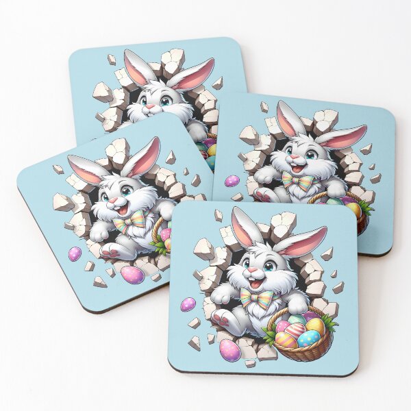 Item preview, Easter Bunny with Easter Eggs Surprise designed and sold by StickaTime.