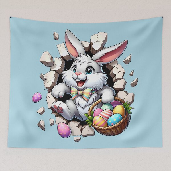 Item preview, Easter Bunny with Easter Eggs Surprise designed and sold by StickaTime.