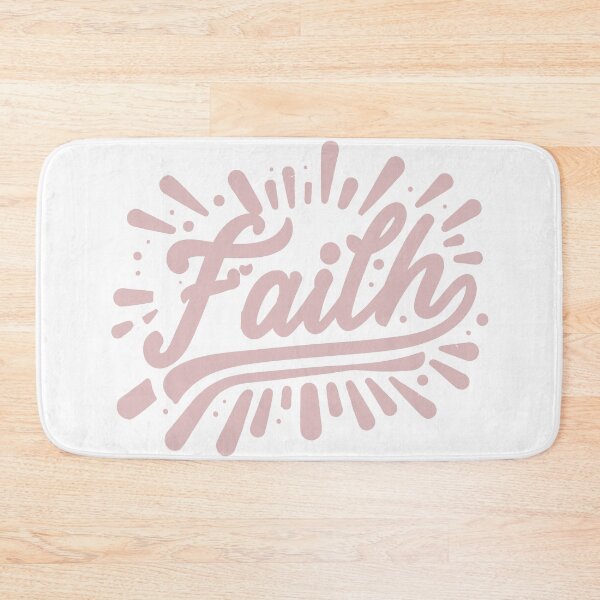 Item preview, Faith - Rose Neutral Inspirational Typography - Christian Wall Art designed and sold by HahaHandlesHub.