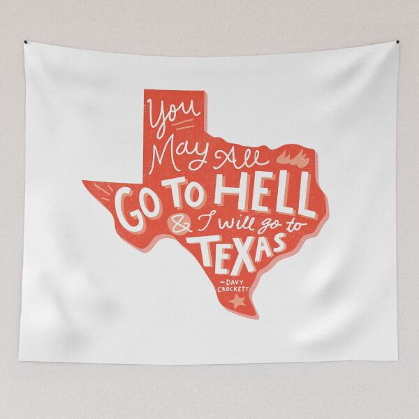 Item preview, Texas State Davy Crockett Hand Lettered Quote designed and sold by CourtneyMayo.
