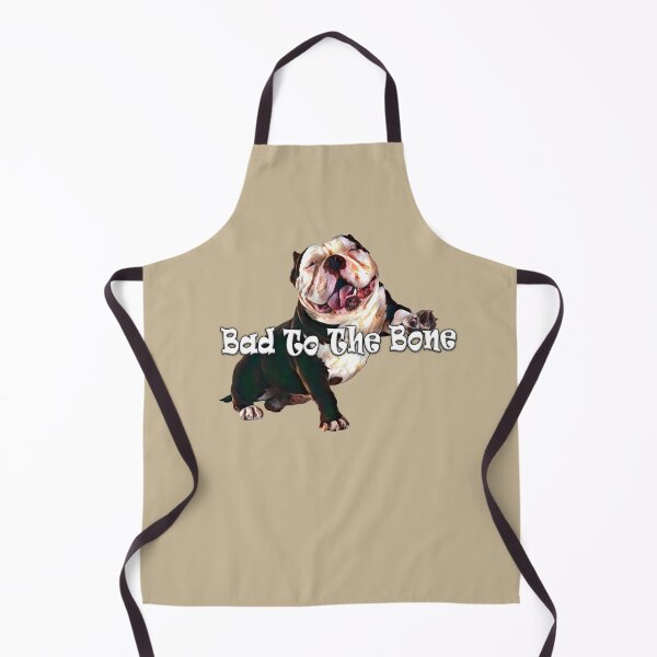 Item preview, BAD TO THE BONE, AINT HE SO CUTE GREAT DESIGN FOR BRITISH BULL DOG LOVERS designed and sold by Barbara Jean Photo Art And Design.