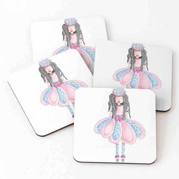 Item preview, Bailarina rosada, bailarina con trenzas, delicada designed and sold by DGFerredon.
