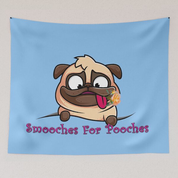Item preview, SMOOCHES FOR POOCHES, ESPECIALY FRENCH BULLDOGS, HAVE A LOOK AT THIS DESIGN ON T-SHIRTS  designed and sold by Barbara Jean Photo Art And Design.