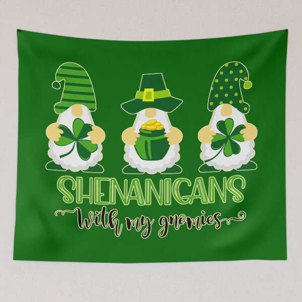 Item preview, Mischief Makers: St. Patrick's Day Gnomes & Their Clover Shenanigans Updated designed and sold by FebricFusion.