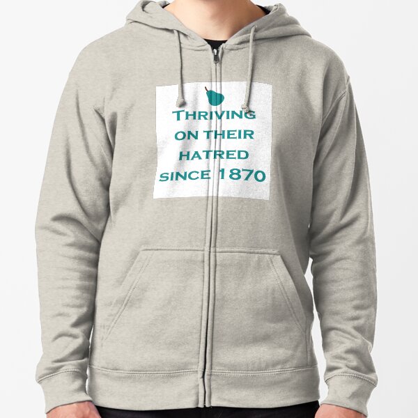 Plugger Boak's Pear (White) Zipped Hoodie