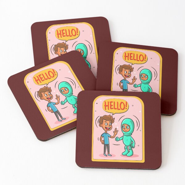 Item preview, Greetings Across Galaxies - Boy Meets Alien Adventure Tee designed and sold by FEBRICAST.