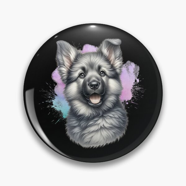Item preview, Silver German Shepherd Puppy designed and sold by critterpatchusa.