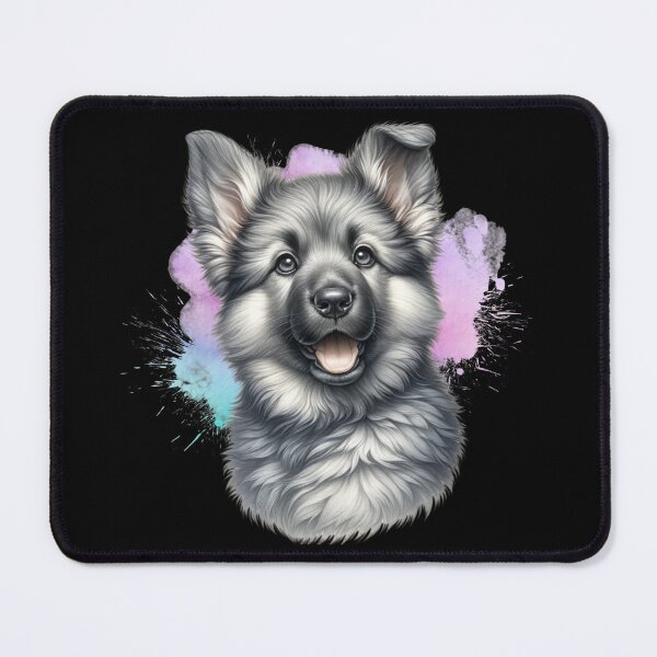 Item preview, Silver German Shepherd Puppy designed and sold by critterpatchusa.