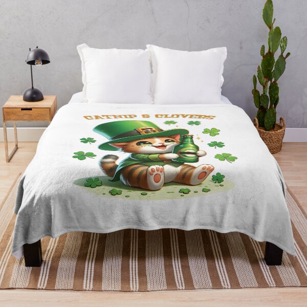 Item preview, St Patrick's Day Leprechaun Catnip and Clovers designed and sold by Merchrise.