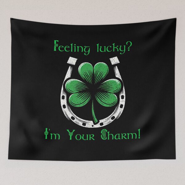 Item preview, St Patrick Day Shamrock Feeling lucky? I'm Your Charm!  designed and sold by Irbisinthebox.