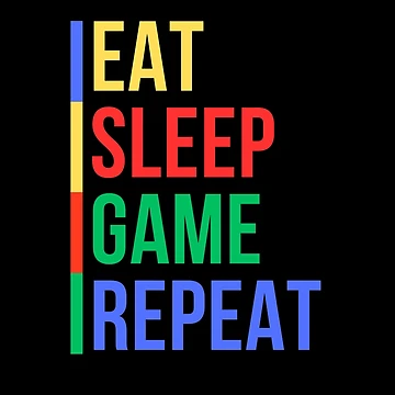 Artwork thumbnail, Gamer Routine (Mood Colors) by MoodThreads