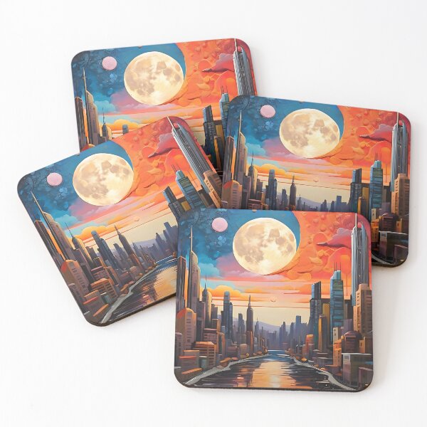 Item preview, Futuristic Cityscape designed and sold by Tee Graphics Art Co..