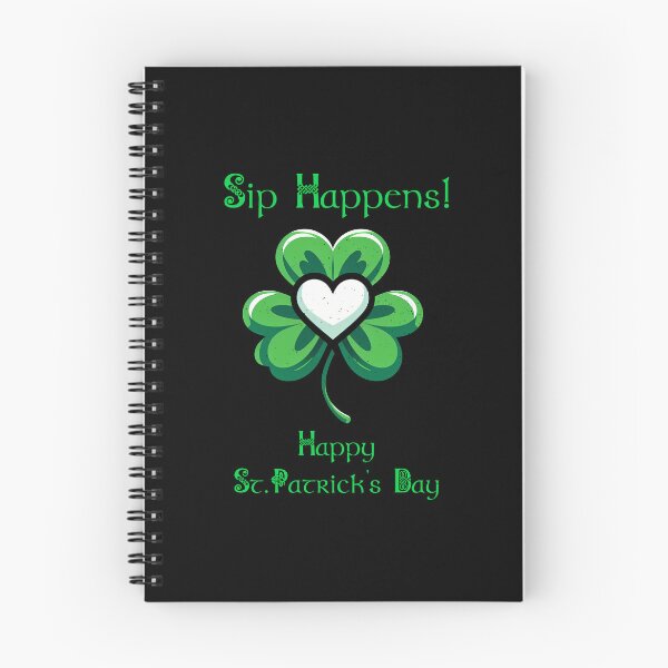 Item preview, St Patrick Day Shamrock Sip Happens! Happy St.Patrick's Day  designed and sold by Irbisinthebox.