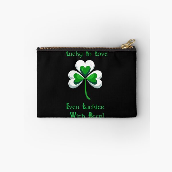 Item preview, St Patrick Day Shamrock Lucky In Love, Even Luckier with Beer! designed and sold by Irbisinthebox.