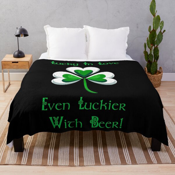 Item preview, St Patrick Day Shamrock Lucky In Love, Even Luckier with Beer! designed and sold by Irbisinthebox.