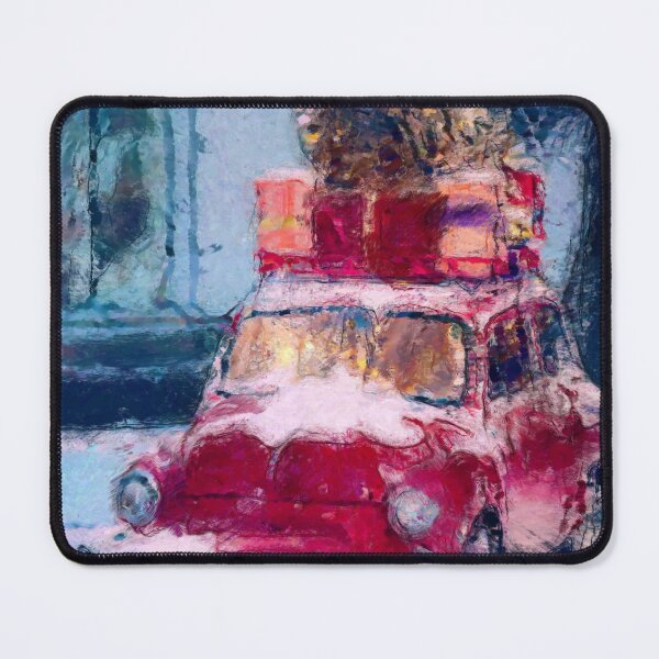 Item preview, festive car designed and sold by Julia Kovtunyak.