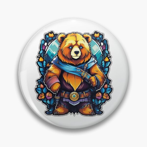 Item preview, Fantasy meets reality: The bold knight bear designed and sold by Ink-Kreativ.