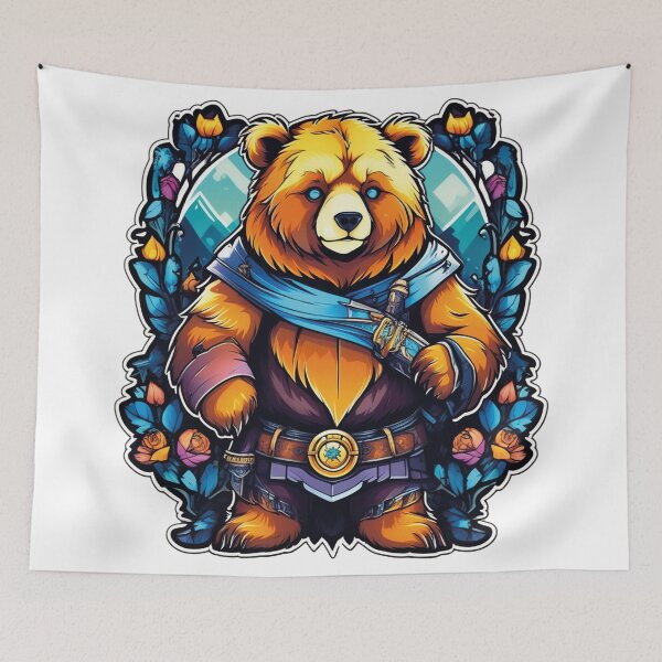 Item preview, Fantasy meets reality: The bold knight bear designed and sold by Ink-Kreativ.