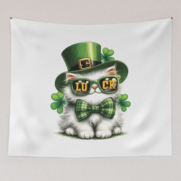 Item preview, St Patricks day Leprechaun Cute Cat designed and sold by Merchrise.