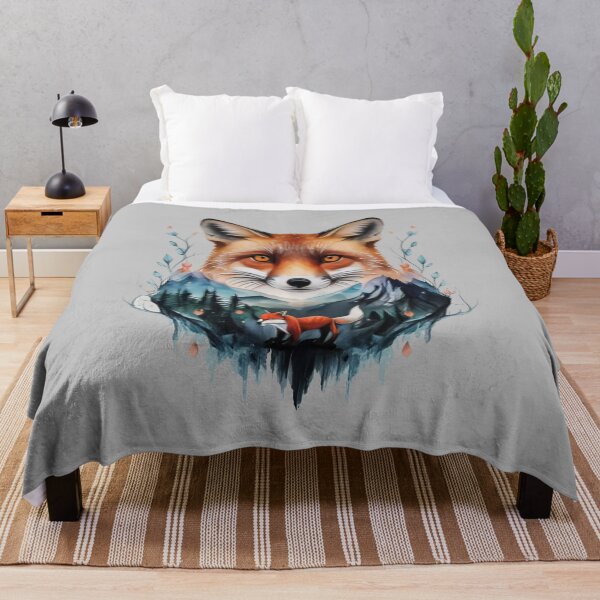 Item preview,  Resumen acuarela zorro y montañas designed and sold by Verycutethings.