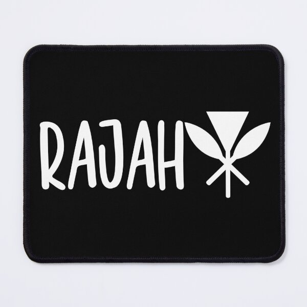 Item preview, Rajah with Hawaiian Kahili and two crossed paddles. designed and sold by J Uila.