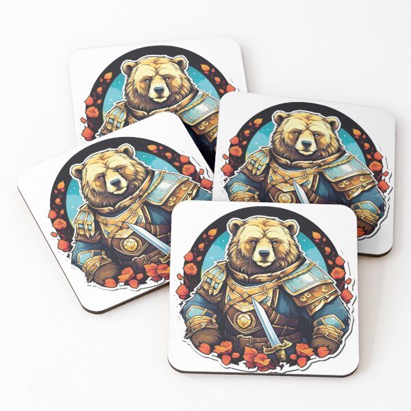 Item preview, Brave Bear: A Warrior in the Sea of Flowers designed and sold by Ink-Kreativ.