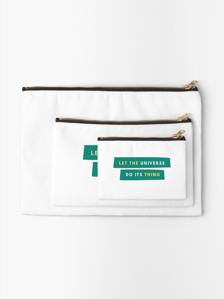 Thumbnail 2 of 4, Zipper Pouch, Let The Universe Do Its Thing designed and sold by newmariaph.